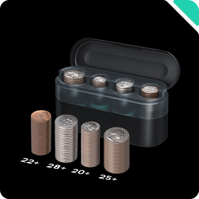 Haloblk Coin Holder Organizer（only for USA）