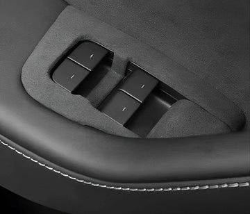 Alcantara Window Switch Button Cover For Tesla Model 3/Y (2017-2023)-for Left Hand Drive