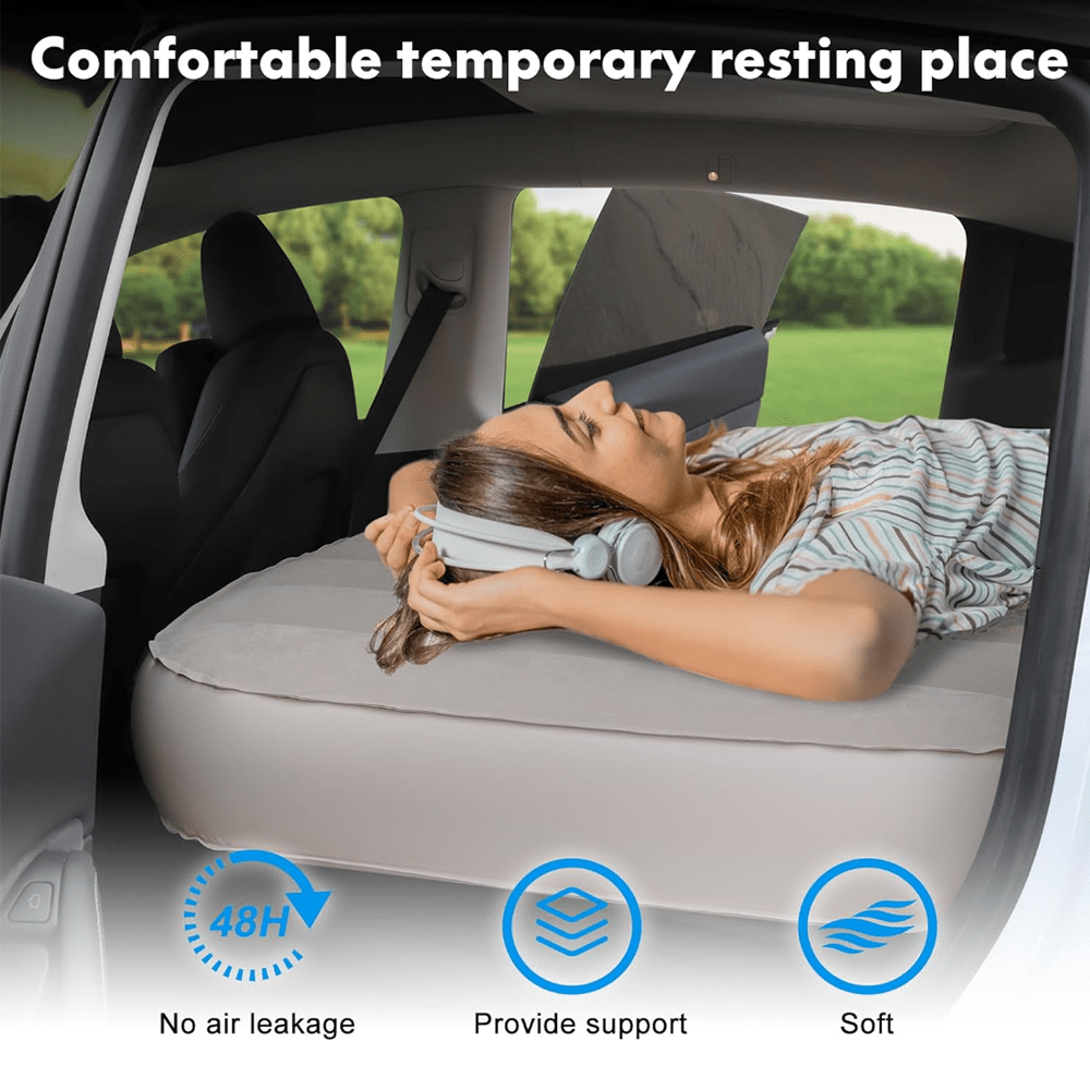 Portable Auto Inflatable Camping Mattress for Tesla Model Y