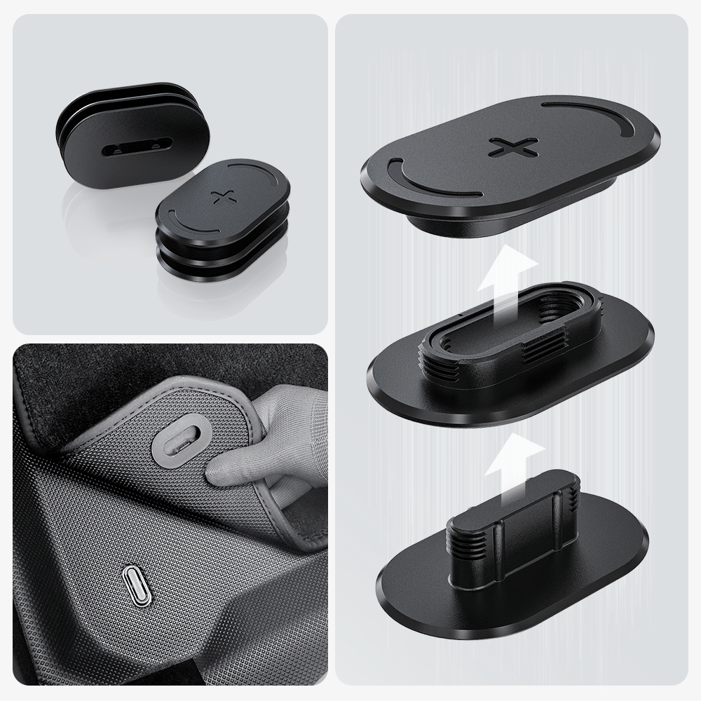 Haloblk Floor Mat Cargo Liner Set For Tesla Model Y 2019-2024