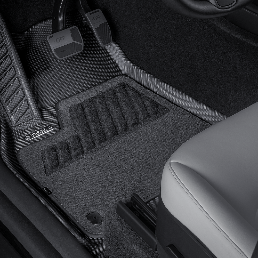 Haloblk Floor Mat Cargo Liner Set For Tesla Model Y 2019-2024