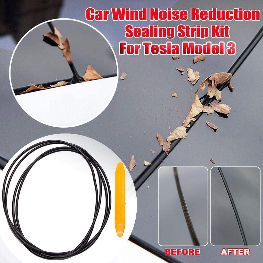 Sunroof Rubber Seal Wind Noise Reduction Kit for Tesla Model Y 2020-2024