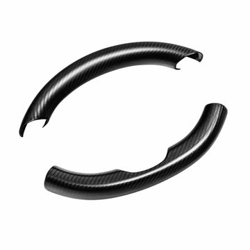 Upper / Lower Parts Steering Wheel Accessories for Tesla Model 3 / Y  -  Carbon Fiber Interior Mods